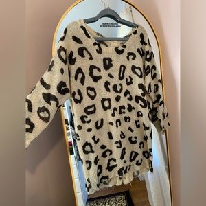 Charlotte Russe Leopard Sweater